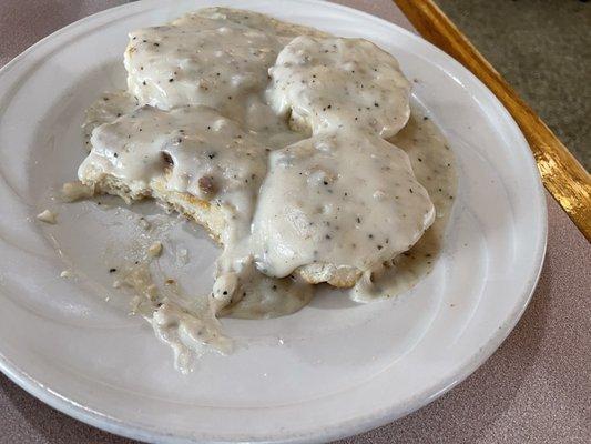 Biscuits & gravy. I've had better at other places. Was still good though.