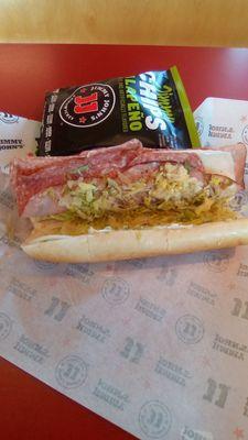 Italian sub at Jimmy Johns on Lohman Ave. Good sub at a good price.