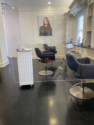 Salon chair protection each client is protected