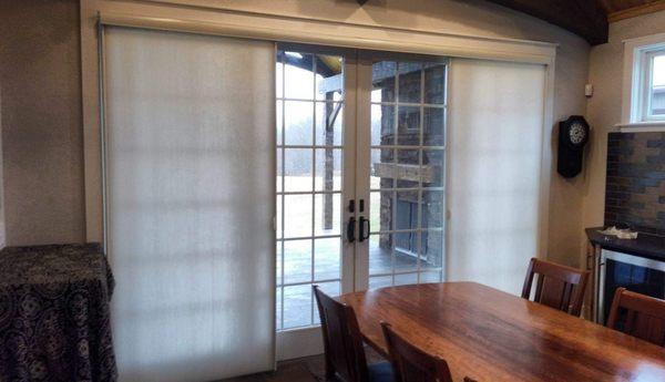 Another satisfied customer! Comfortex sliding cellular shades.