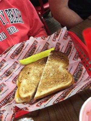 Kids grilled cheese meal (also came with a drink and a brownie)