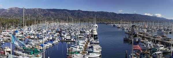 The view of the Harbor from the OSBVC balcony.