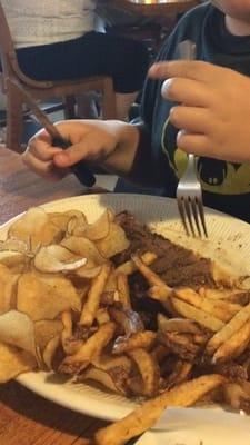 Steak with ff and chips