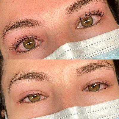 Keratin Lash Infusion done by Milli