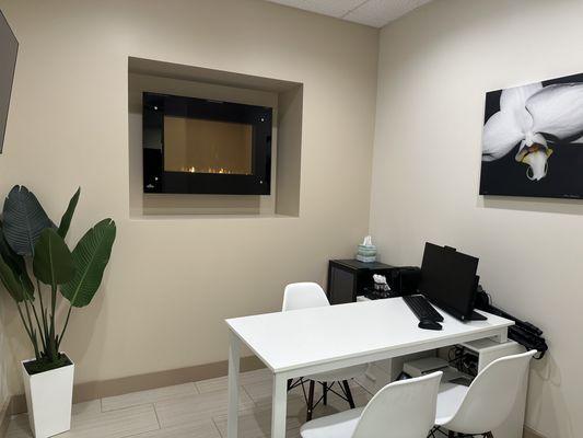 Newly remodeled, private consulting room.