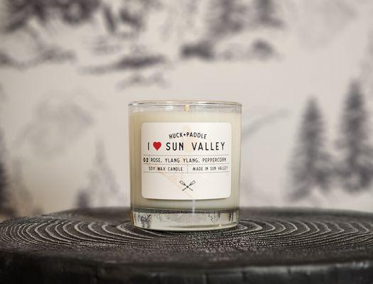 Proudly pouring candles in our little shop that evoke the spirit of Sun Valley and the surrounding natural beauty.