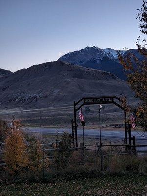 View from the Sage cabin.