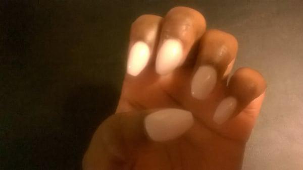 Tina did an awesome job on my powder acrylic nails!!!!!