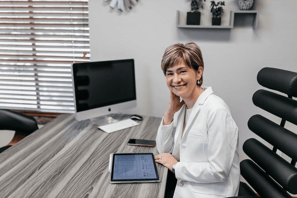 Dr. Dorota in her welocming office.