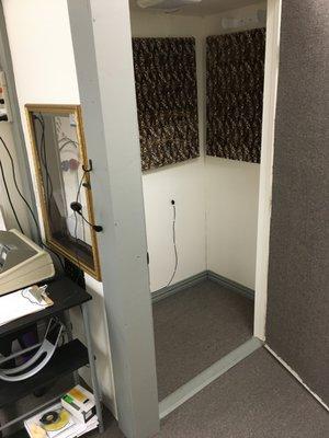 Hearing exam sound booth