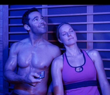 Second person is free. Bring a friend! Infrared sauna