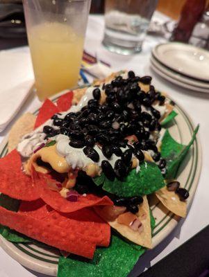 Nachos with black beans