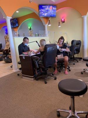 Second oldest getting nails did.