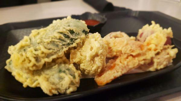 Gluten free tempura veggies