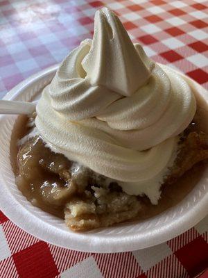 Apple Dumpling with ice cream!