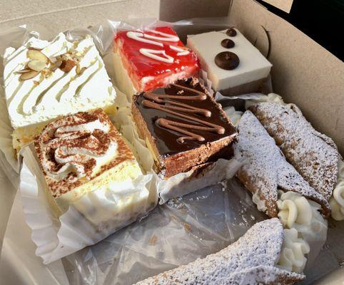 Cannolis and other desserts