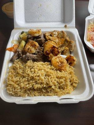 Steak, Chicken & Shrimp Hibachi