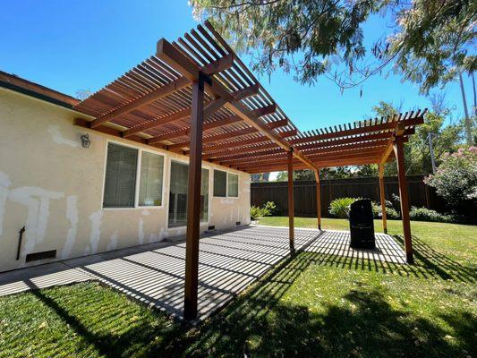 Building a pergola - finished project (2)