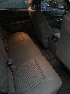 rear bench seat interior