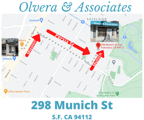 How to get to 298 Munich Street from Mission Street