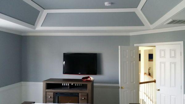 Master bedroom painted