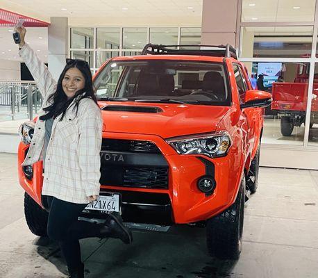 Great service here at Envision Norwalk Toyota. I walked out with my 2023 4 Runner TRD Pro!