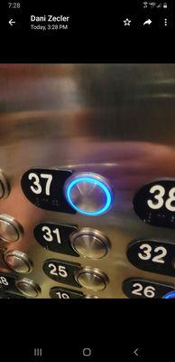 Stuck 37th floor button