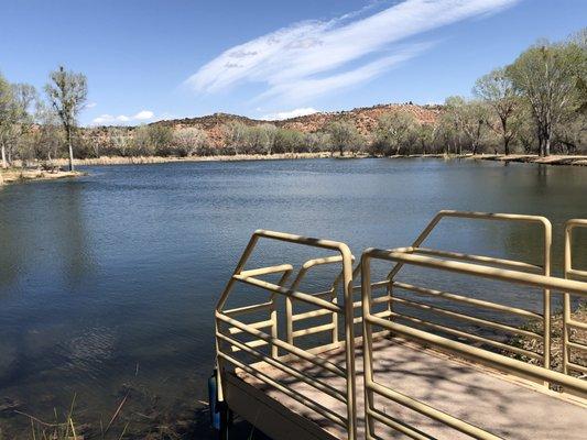 Boat ramp to the lagoon.