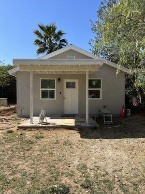 FRONT OF THE ADU HOUSE