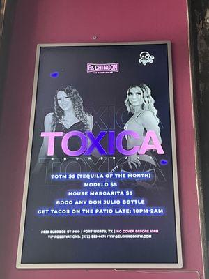 Toxica Thursdays