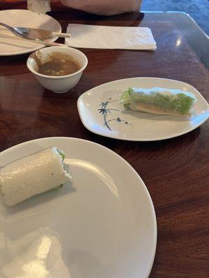 Tofu salad rolls