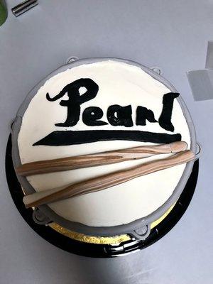 Snare Drum Custom Made Birthday Cake