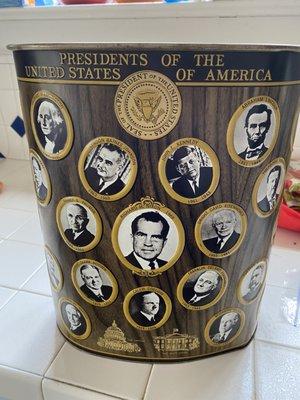 US Presidents wastebasket - couldn't say no