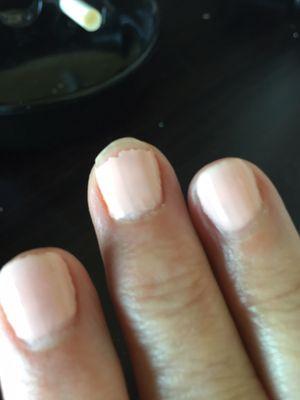 Middle nail was a complete fail!