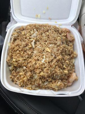 Shrimp and pork fried rice