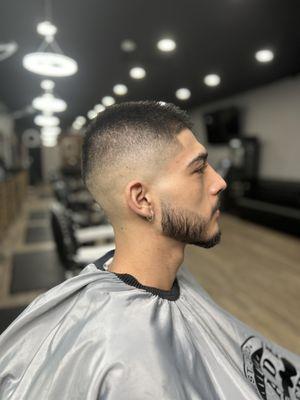 Mid-Bald Fade