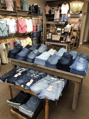 We have a wide variety of denim and look forward to helping you find the perfect fit!