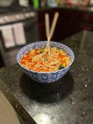 N4 N4. HOUSE NOODLE MIXED SESAME SAUCE SOUP with added chicken