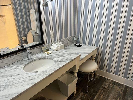 Nice bathroom with a vanity area