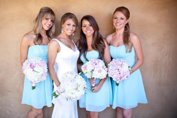 Couture Tan Bride & Couture Tan Bridesmaids