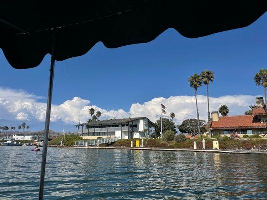 View of the harbor from the boat