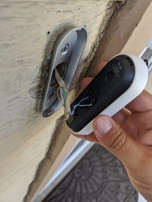 Installing a nest doorbell!