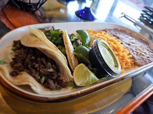 Steak tacos.