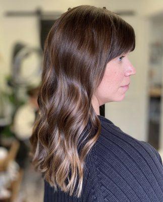 Brunette balayage. Subtle. Lived in. Low maintenance.