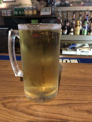 Big draft beer.