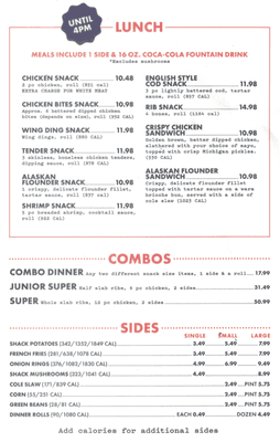 Menu, October 2023 (2/3)