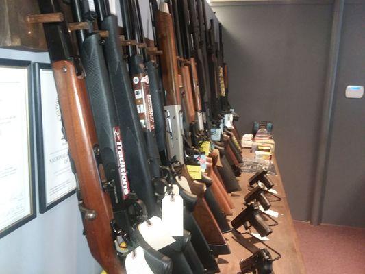 New and used firearms available.  We buy, sell and trade.  Bring down your used firearm and see what it's worth.