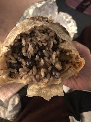 Plant-based Chorizo Sausage Burrito