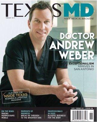 Dr. Weber on the cover of Texas MD