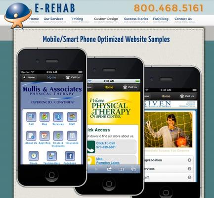 Physical Therapy Mobile Websites - every practice needs one know with so many patients having smartphones.